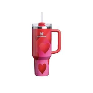 NEW ON HAND 2026 Target Stanley Quencher H2.0 40 oz RED Rogue Heart Gradient